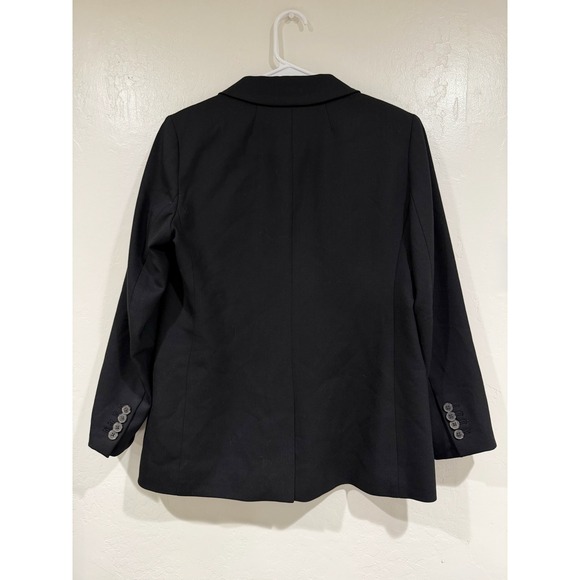 J.Crew Willa Blazer Black Italian Wool Blend Single Button Jacket 6P Nova Fides - Picture 4 of 9